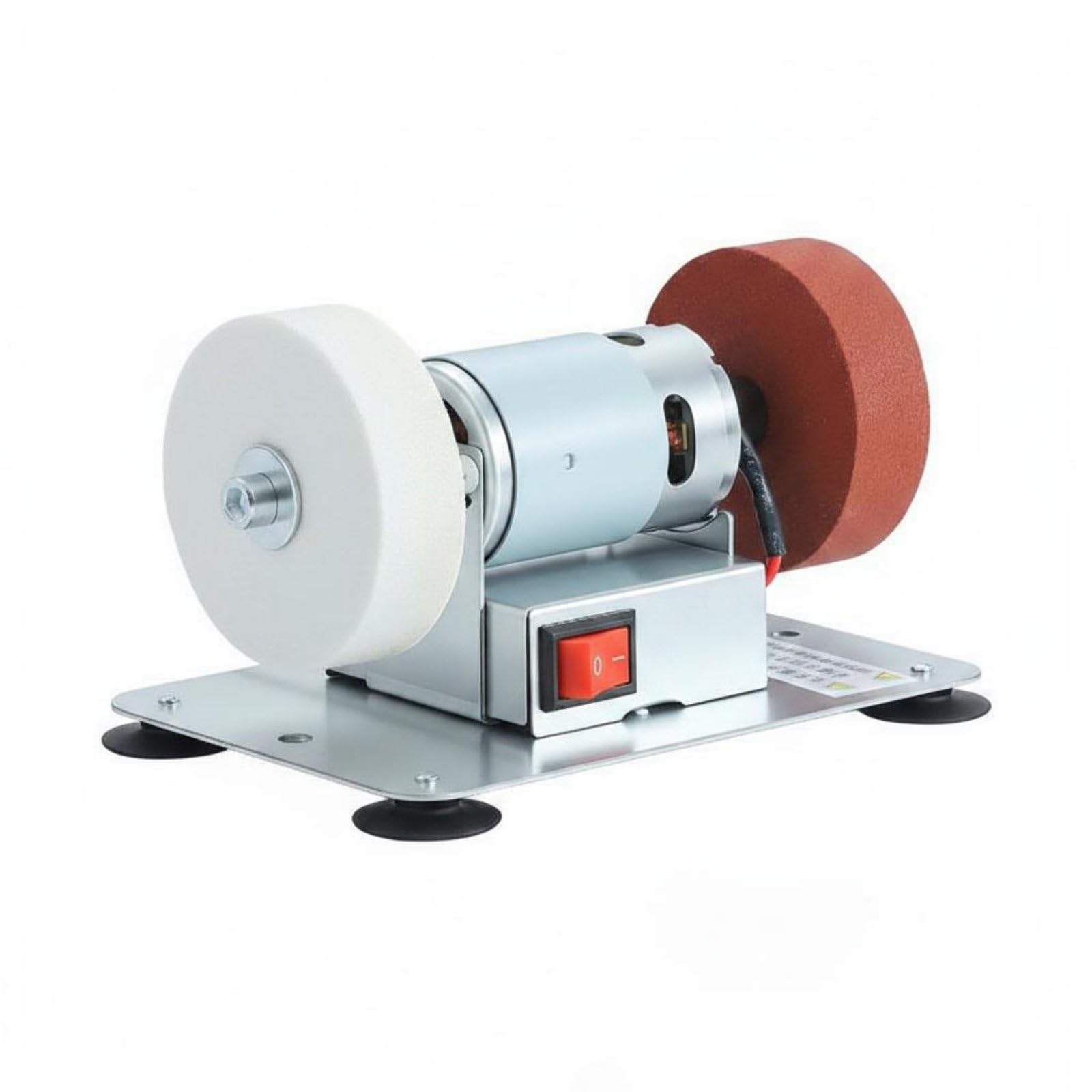 Multi-Function Electric Polishing Grinder Compact Size Mini Bench Grinder Portable Small Electric Drill Machine Stable Base Suction Cup for Home Repair, Workshop, Garage, 5 Series Metal-image-12
