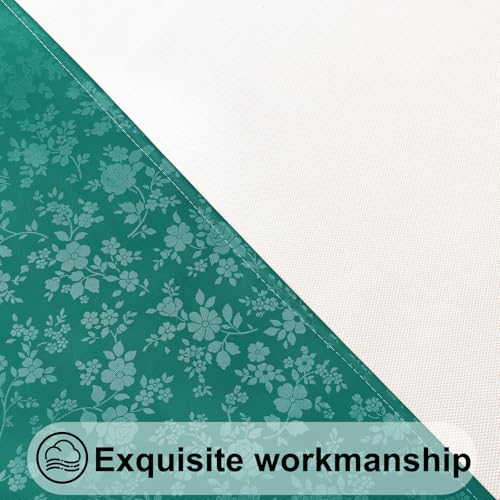 Image of Smiry Waterproof Heavy Duty Vinyl Fitted Tablecloth for 36 inch-44 inch Round Table