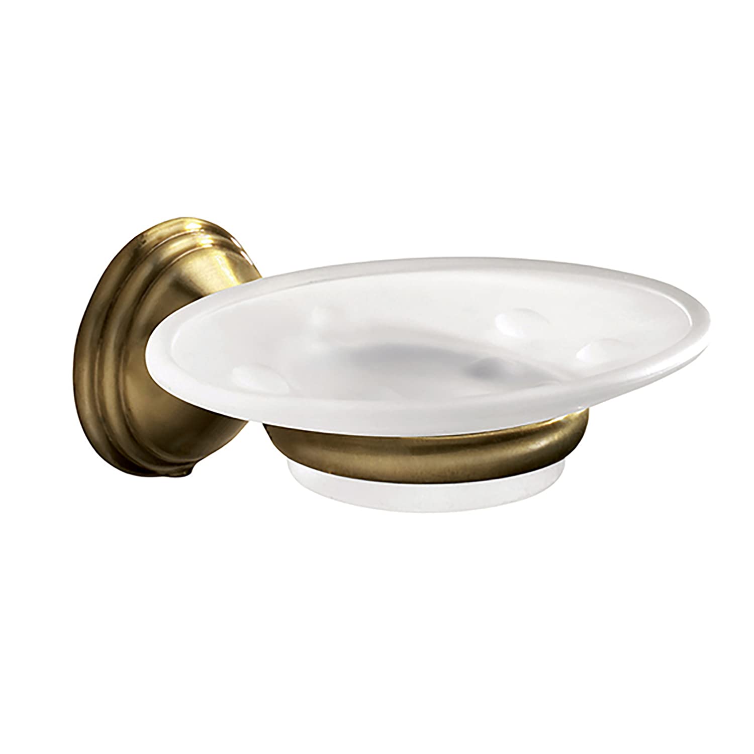 Porta Sapone Da Parete In Ottone Cromato E Vetro Modello Pirenei Dim Cm Lxpxh 11x11x4 Cromato Gedy 80757225