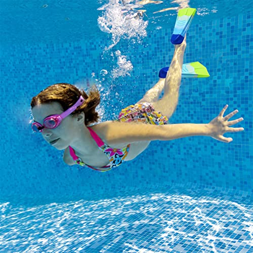 Image of Kids Short Swim Fins, Lap Training Flippers for Pool Youth Beginners | Soft Silicone Swimming Fins with Mesh Storage Bag for Children, Boys, Girls, Men, Women & Adults