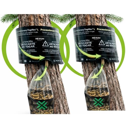 Trampa Procesionaria del Pino 100% Eficaz | Kit Completo de Fácil Instalación | para Troncos hasta 130 cm de Perímetro | Ecológica contra la Oruga Procesionaria | Nexum Market | 2 Unidades