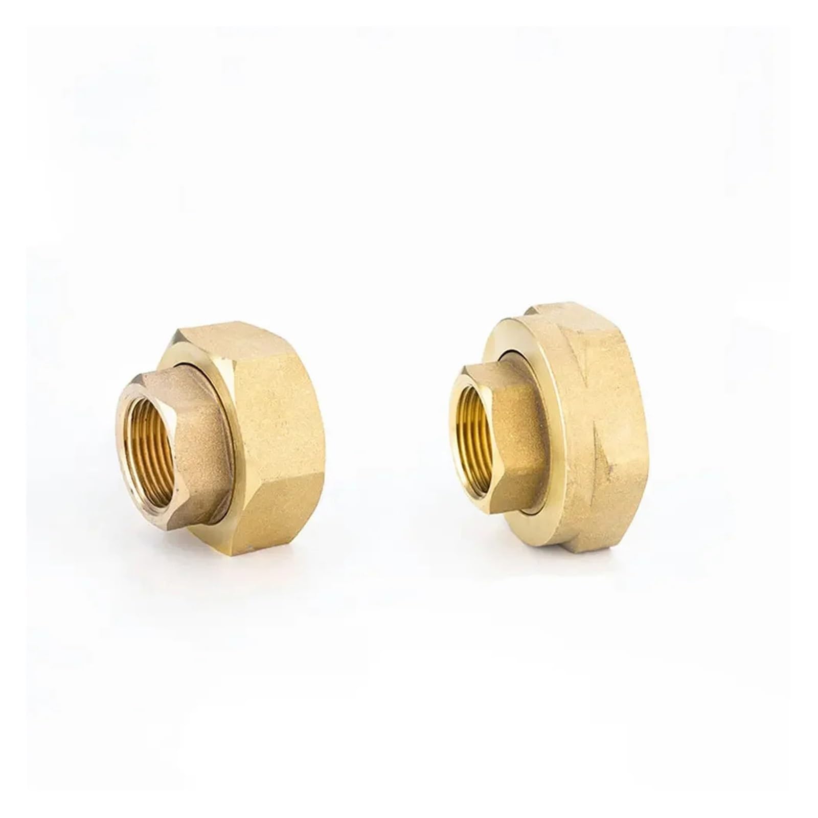 RUAJOGYNVM Brass 1/2 3/4 1" 2" Female-Female BSPP Thread Hex Bushing Reducer Pipe Fitting Thickening Water Gas Coupler Connector 1pc(DN25F-DN20F) RUAJOGYNVM