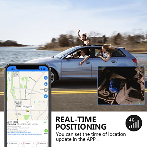 4G Lte Gps Tracker, Real Time Tracking Device Wireless Gps Tracker Anti-Lost Device Waterproof Magnet Mount,Global Coverage Gps For Vehicles,Pets,Kids,Loved Ones With App, Quarter Year Sim Included #TOP2