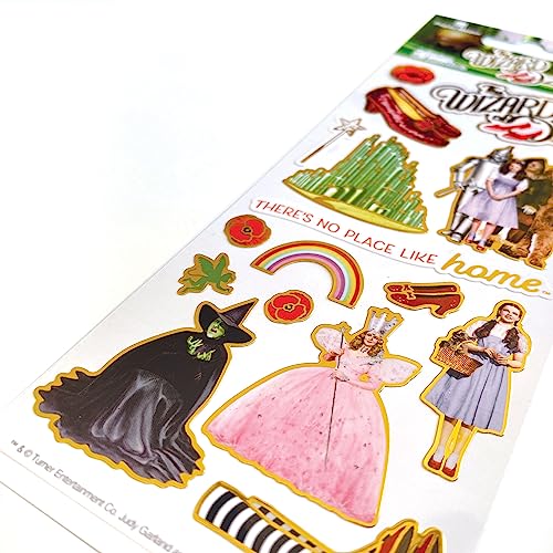 Paper House Productions The Wizard of Oz Shiny Foil Enamel Effect Sticker Sheet for Crafts, Scrapbooking & Collecting