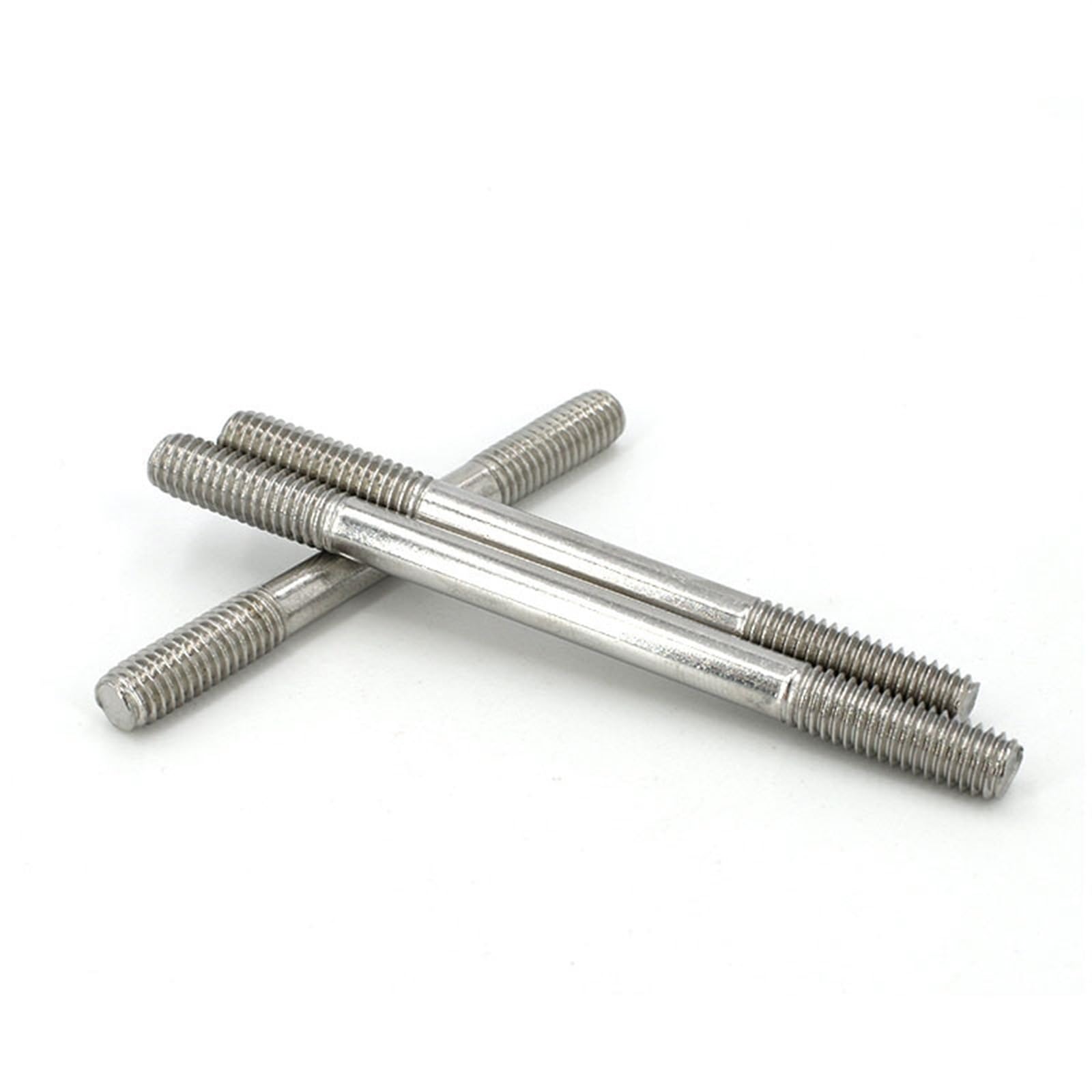 Espárrago roscado de doble extremo, Paso de tornillo M6 M8 Rosca métrica Perno roscado izquierdo y derecho Varilla roscada de doble extremo Paso 1 mm 1,25 mm Pernos sin cabeza Tuerca del eje(190mm,M8)