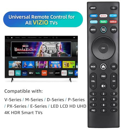 Universal Remote Control XRT140 Compatible for All VIZIO Smart TV D-Series M-Series P-Series V-Series E-Series OLED-Series XRT136 XRT260 Remote Replacement