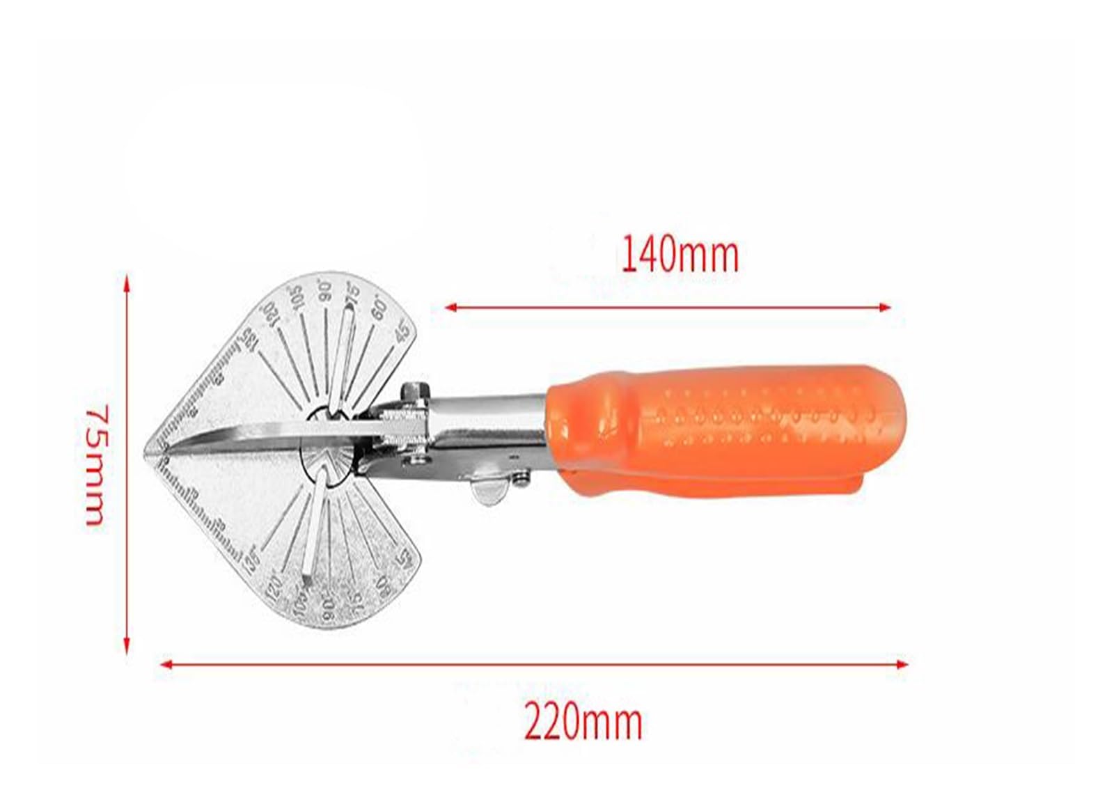 Cortador De Conductos Alambre Revestimiento Inglete Multiángulo 45-180 Grados, Tijeras Manguera Tubo Plástico PVC PE, Herramienta Fontanería For Decoración Del Hogar Alta Calidad De Corte
