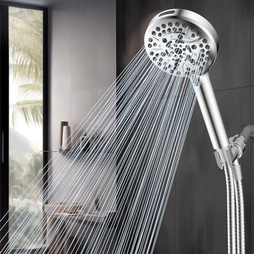 Hibbent High Pressure 10 Spray Showerhead with 3 Filters, Chrome by Hibbent - Used condition - Image 9