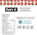 That's C'est ça. Mini Variété de barres de fruits (24 Pack) Pas de sucre ajouté, à base de plantes, végétalien & Sans gluten, Bar petit déjeuner, Paléo, pour les enfants & Adultes, non GMO, Fibre (8 Bleuets, 8 Fraises, 8 Mango)