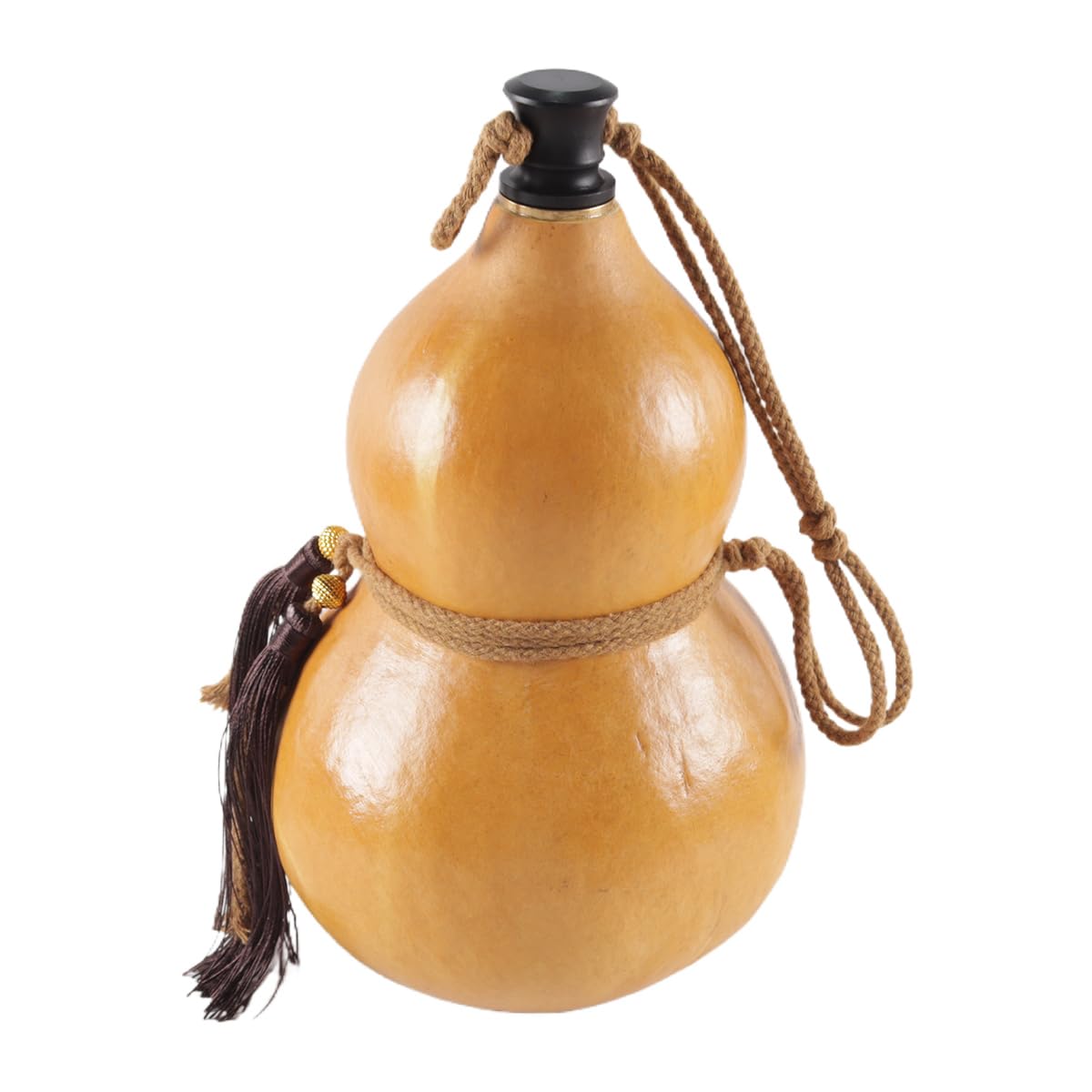 Ausi Vaso de calabaza natural a prueba fugas para acampar, barbacoas, navegar, actividades al aire libre, bebidas frías, portátil, regalo Navidad.