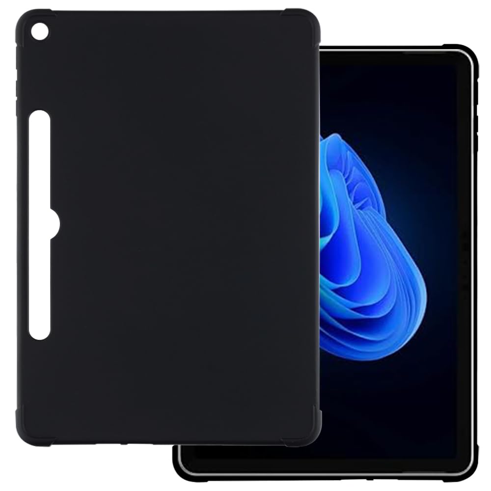 Case Compatible with Microsoft Surface Pro 12 12.0 2025, Lightweight Soft TPU, Anti-Scratch Ultra Slim Protective Tablet Cover, Shockproof Shell Impact Resistant(Black)