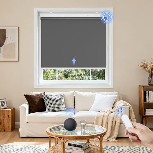 Grandekor Elektrische Rollos 45x150cm (Stoffreite 42cm...
