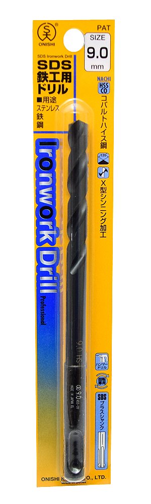 Amazon.co.jp: 大西工業 SDS鉄工用ドリル(NO.27) 9mm (金属・金工