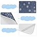 Snowflake Dark Blue Cooling Baby Bed Mattress 28