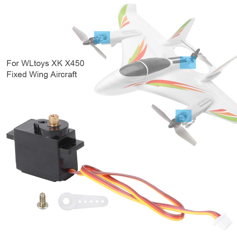 Lybunair Front RC Motor Driving Servo Upgrade Accessory Compatible with XK X450 Fixed Wing Aircraft