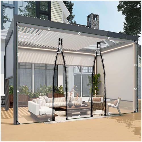 Cortinas impermeables de lona resistentes a desgarros para porche