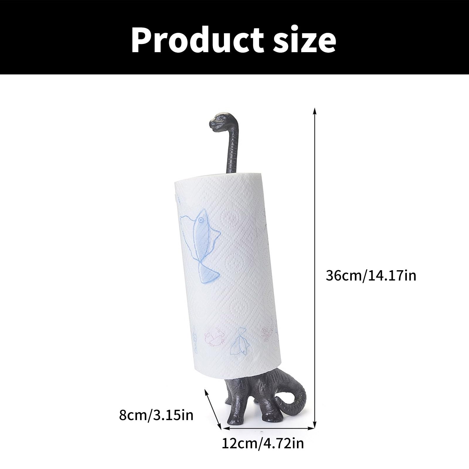 Dekoratives Dinosaurier Küchenzubehör, einzigartiger Dinosaurier Badezimmer Taschentuchhalter, dekorativer Papierrollenständer, Organizer, Toilettenpapierständer