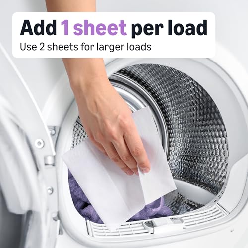 Image of Amazon Basics Dryer Sheets Laundry Fabric Softener, Blooming Lavender, Reduces Static Cling, Fights Wrinkles, 160 Count