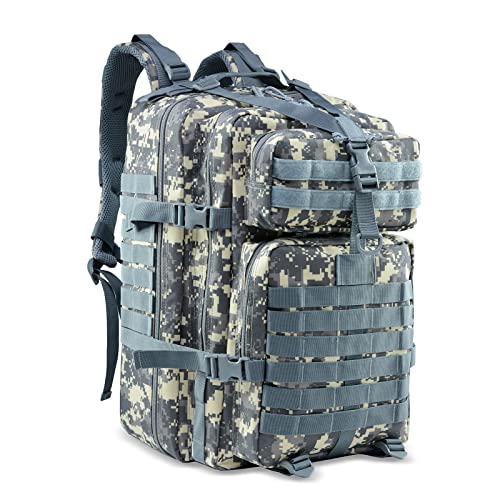 Delgeo Mochila Tactica 45L Militar, Gran Capacidad 45 * 30 * 20cm Mochila Crossfit, Plegable Impermeable Mochila Para Montañismo,Senderismo,Camping y Viajes (Vistoso)