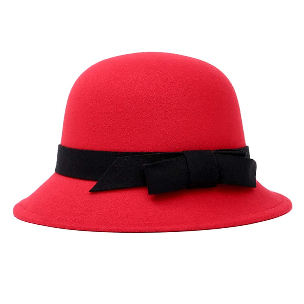 Womens Gatsby Winter Wool Cap Beret Beanie Cloche Bucket Hat