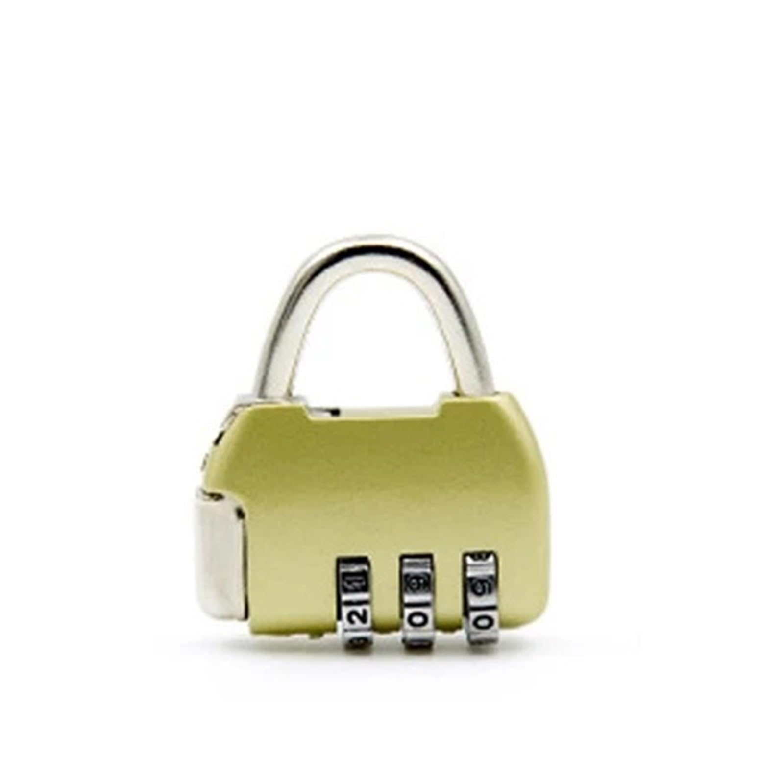 Cadenas à combinaison coloré, mini cadenas for valise, sac de voyage, sac à main, sac à dos ZS33 I, 1 pièce(Gold)
