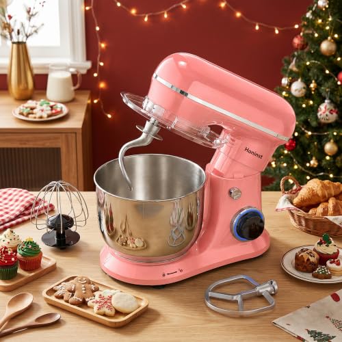 Image of Honinst 4QT Electric Stand Mixer, 10-Speed Tilt-Head Compact Kitchen Mixer