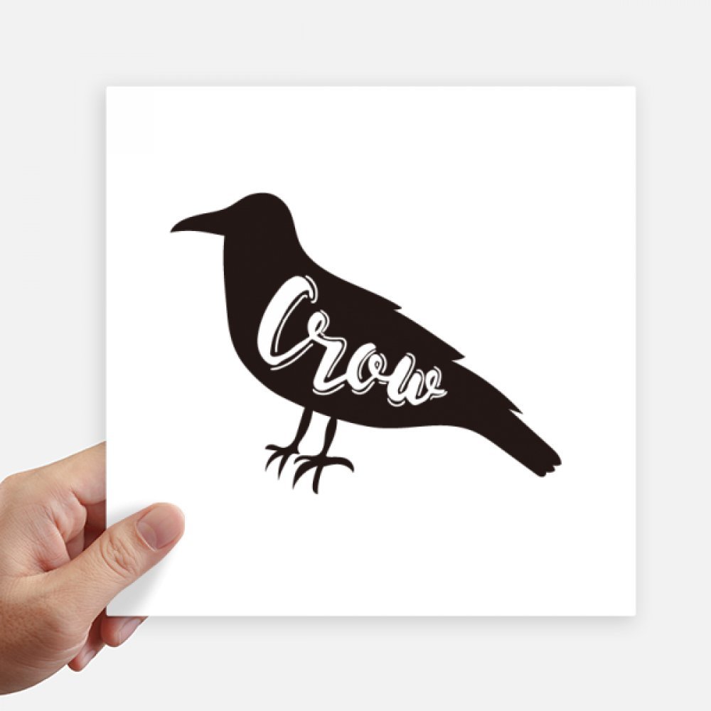Autocollant animal corbeau noir et blanc pour customiser une moto ou un mur