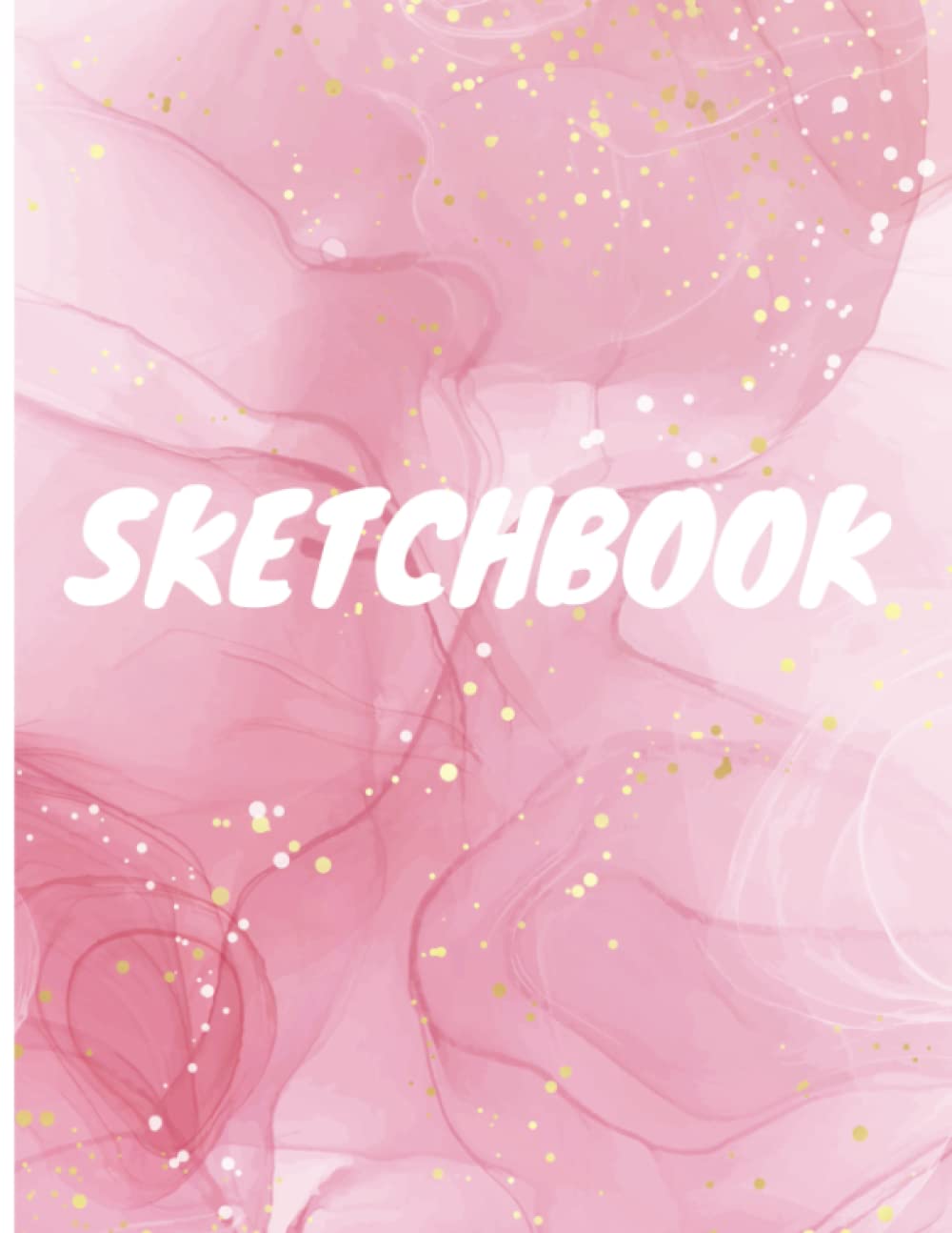 Pink Sketchbook for Girls & Women | 8.5 x 11, 100 Pages | For Drawing, Sketching, Painting & Crayon Coloring
