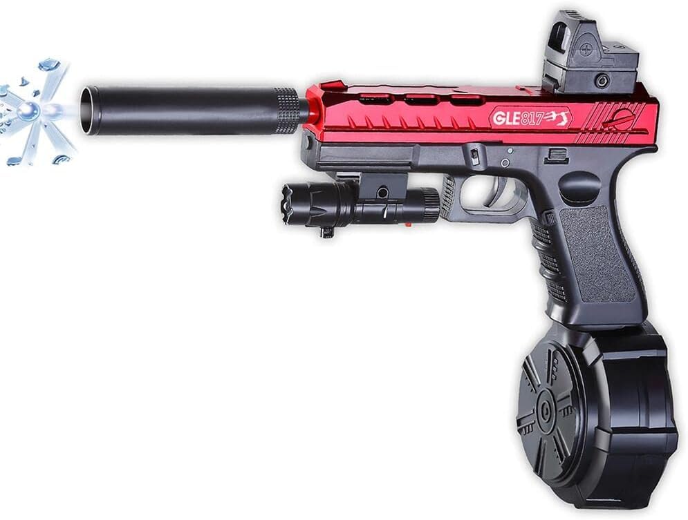 Gel Gun Blaster, Pistolet a Bille Automatique avec 30000 Munitions, Pistolet Jouet Électrique Activités de Plein Air Jeu d'équipe de Tir pour 12+ Adultes...