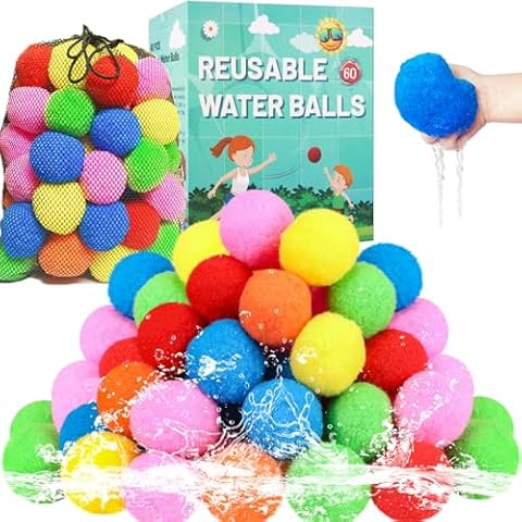 60PCS Reusable Water Balls for Summer Fun Cover