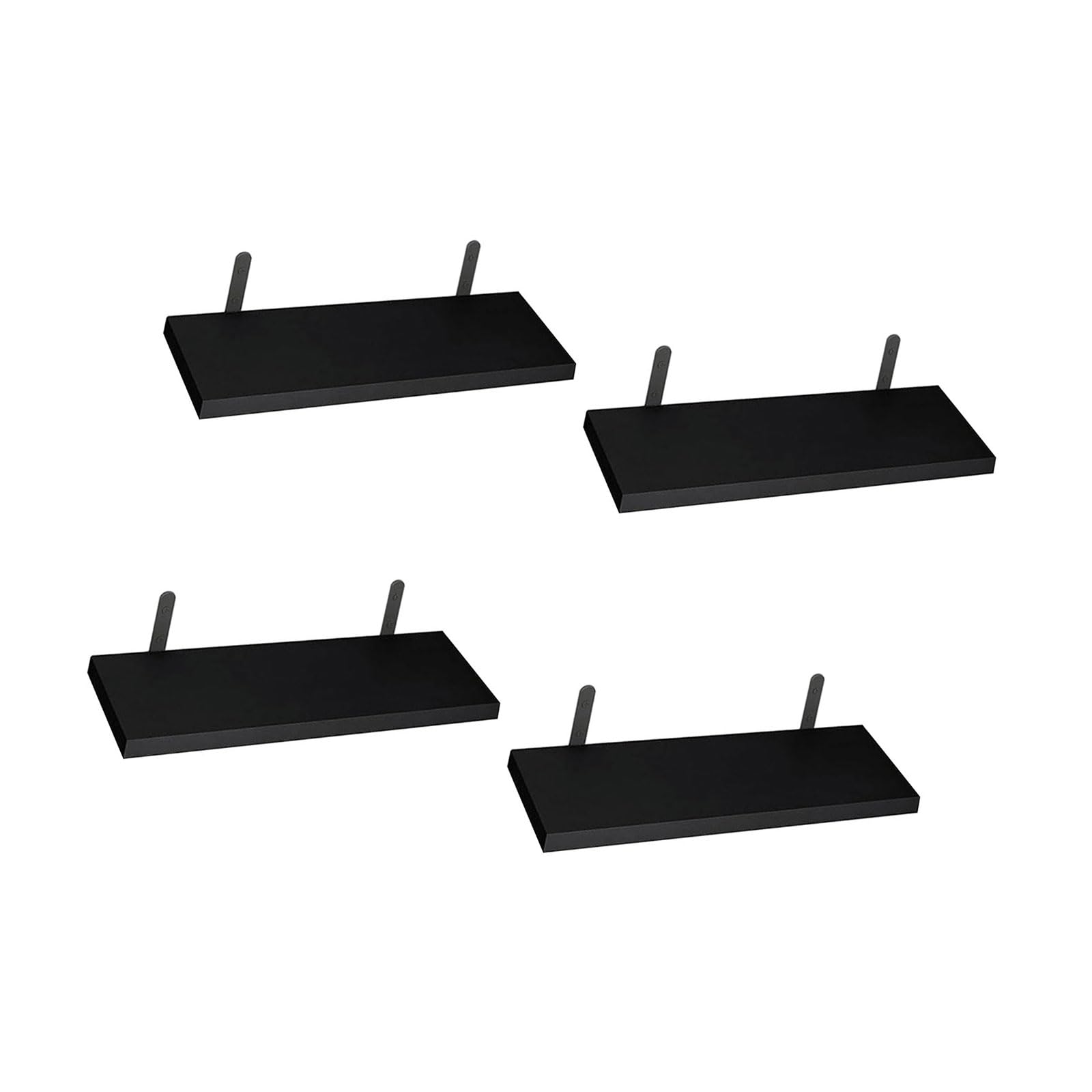 SaryEdge Vintage Wall-Mounted Floating Shelves - Space-Savings for Bathroom & Kitchen - Stylish Storage Solution for Home Decor and Efficient nization,Nero,Nero