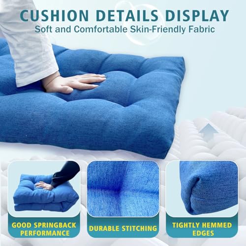 LUXUCURE Cojines Personalizados a Medida para Bancos de Interior y Exterior, Cojín Blando con Base Antideslizante para Banco de Madera,Asientos de Sofa, Palets, Porche, Jardín, Terraza y Más - imagen 2