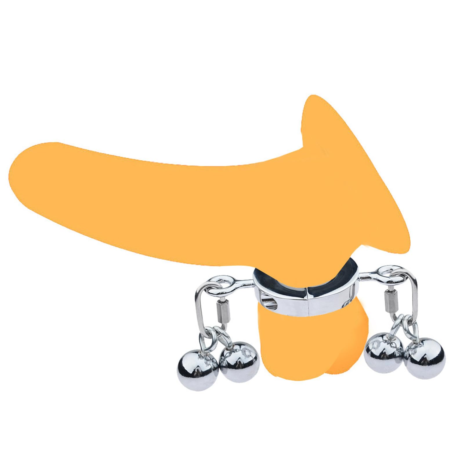 Anello scrotale pesante e penis ring, allungatore scrotale trainer penieno in metallo per uomini, bondage cock ring per aumento erezione, sex toy erotico set per uomini (B)