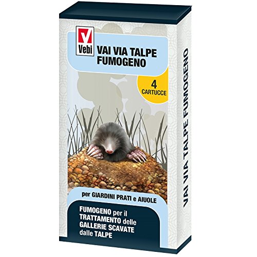 repellente per talpe fumogeno disabituante fumond talpe 4 cartucce fumogene anti talpa adatto per le gallerie scavate