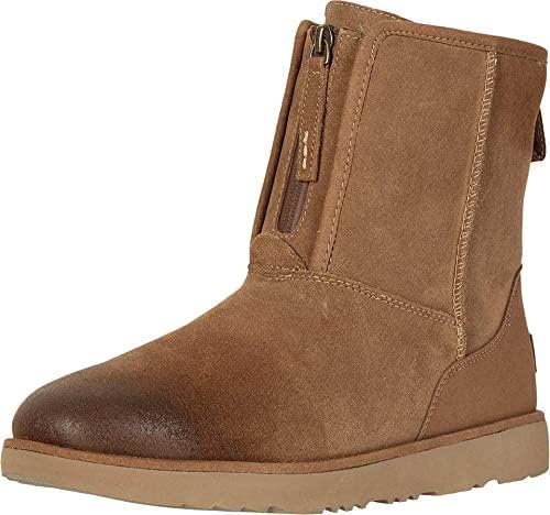 UGG Men's M Classic Short Front Zip Wp Boots, Brown Chestnut Che