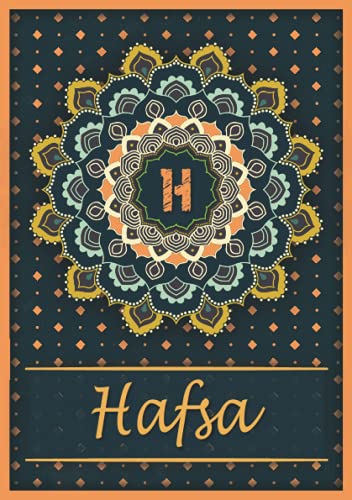 Hafsa: Carnet de notes A5 | Prénom personnalisé Hafsa | Monogramme H | Cadeau d'anniversaire pour Hafsa: Carnet de notes A5 | Prénom personnalisé Hafsa | Monogramme H | Cadeau d'anniversaire pour
