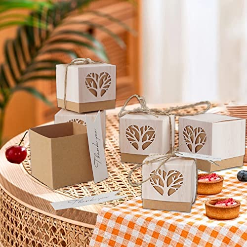 50pcs l'Albero della Vita Scatole Confetti