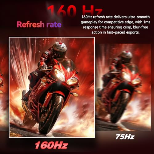 Image of 32 inch 4K 160Hz Curved Gaming Monitor,1ms FreeSync,95% DCI-P3,HDMI2.1,VESA | UHD 125% sRGB 1500R Curvature Factory Calibration Dual Stereo Speakers DP 1.4 VESA Zero stutter for gaming and office