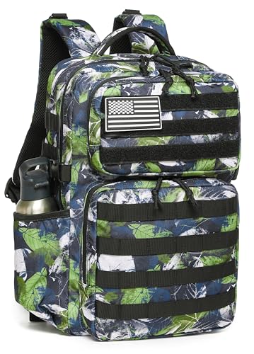 Image of Wotony Military Tactical Backpack for Men Waterproof Daypack 3 Day Assault Pack Molle Bag with Water Bottle Holder