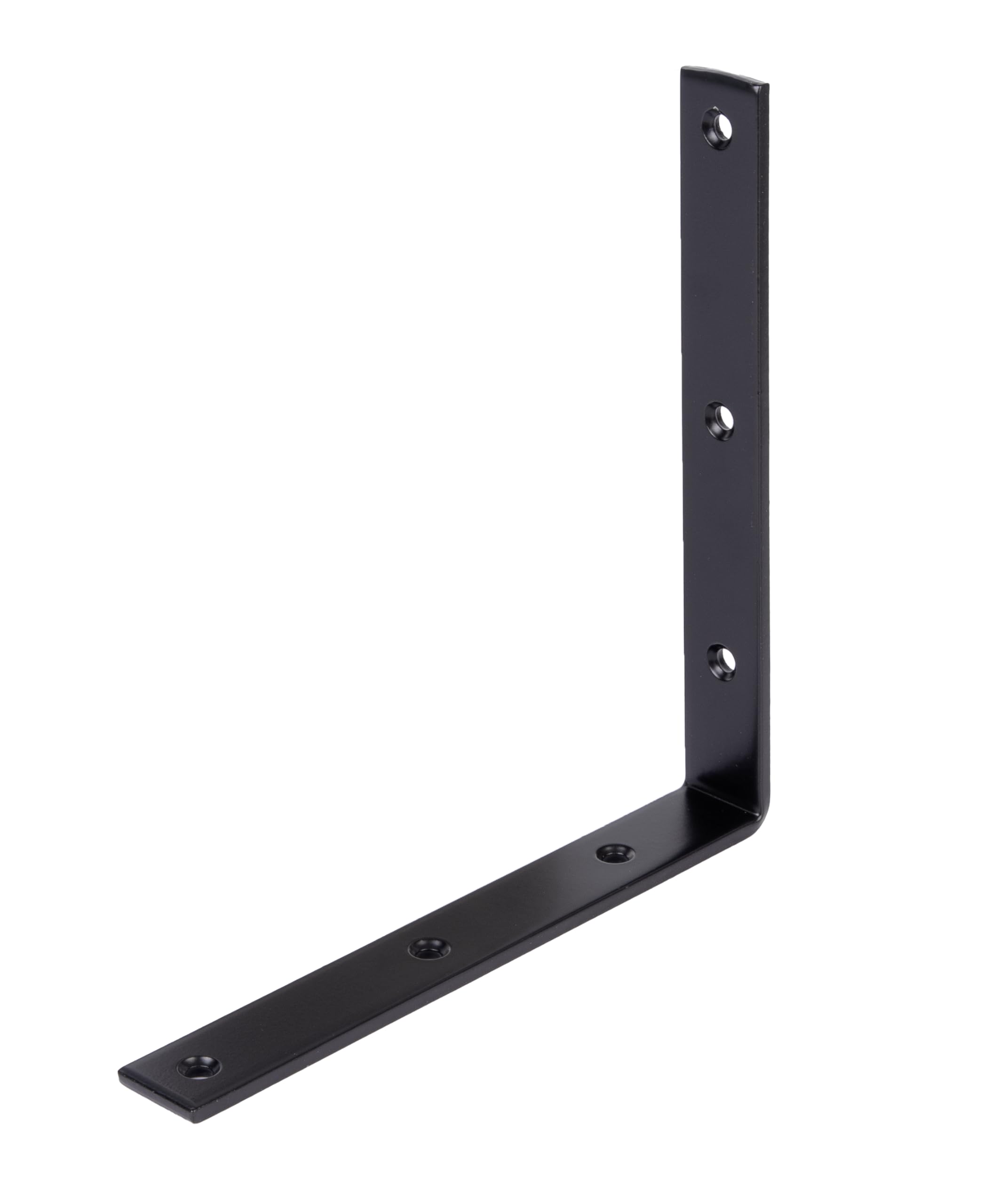 Alberts 329358 Angolo di apertura - nero - rivestito in plastica - 200 x 200 x 26 x 5 mm (Confezione da 6)