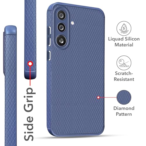 Image of Jkobi Back Cover Case for Samsung Galaxy M56 | Samsung Galaxy F56 (Liquid Silicone | Side Grip | Camera Protection)