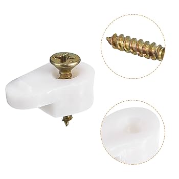 Glass Retainer Clips, 25 Pcs Glass Cabinet Clips 4mm Plastic Mirror