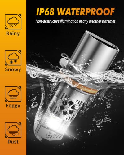 Image of Termitor 2026 Upgraded 9007 /HB5 Light Bulbs Hi /Low Beam 120000LM 1500% Brighter 6500K Cool White, 1:1 9007 Headlight Assemblies Mini Size 70K+ Hours Lifespan with Cooling Fan Plug & Play, Canbus Ready