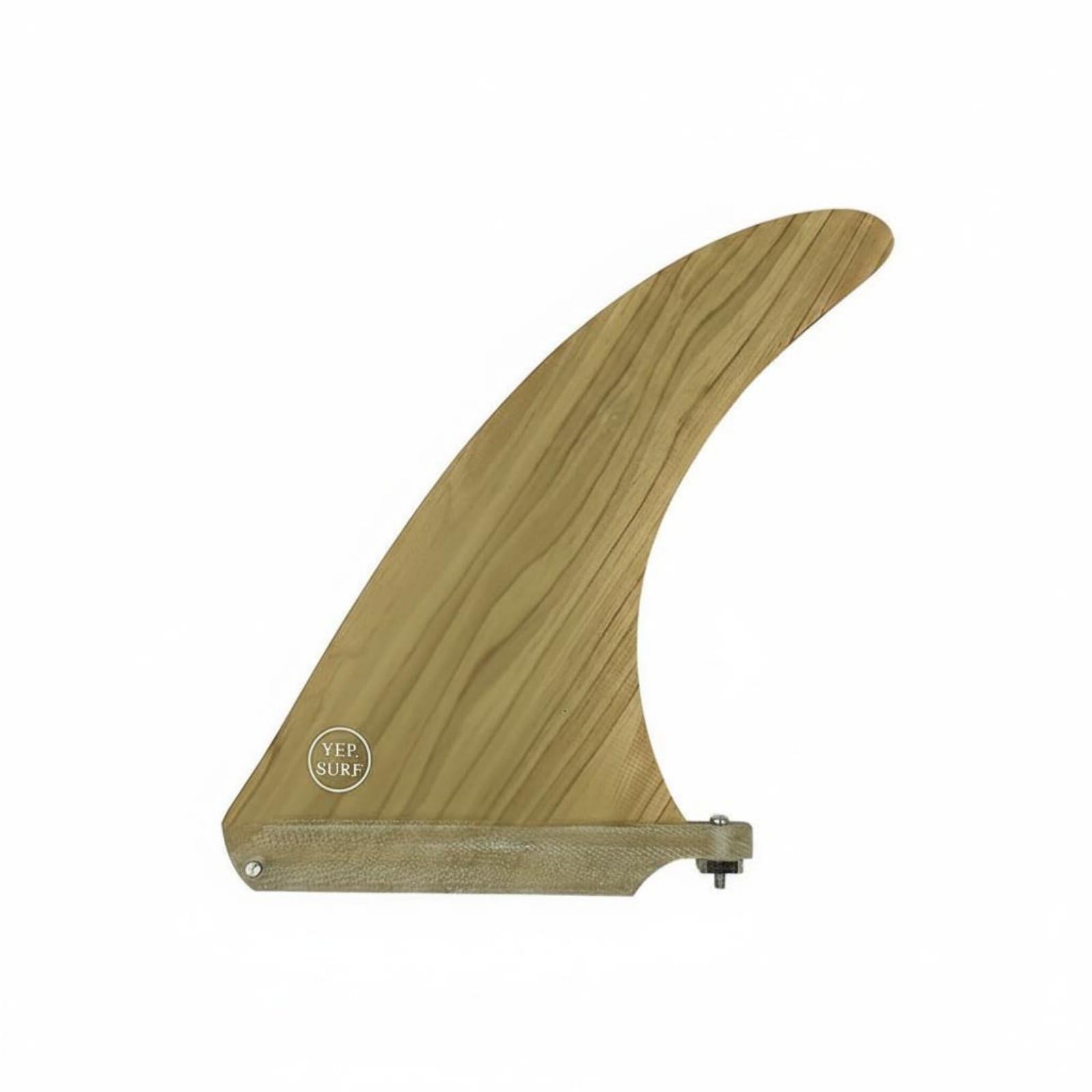 Sharplace Quilla de Surf Quilla Central Trasera Única con Aspecto Madera en Fibra de Vidrio y Bambú para Sensación Clásica y Control Suave Adecuada para Surf