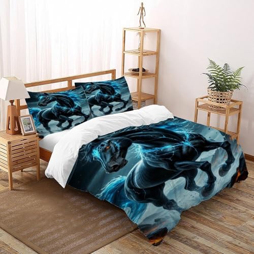 Housse de couette theme animal parure microfibre king haut de gamme - 3