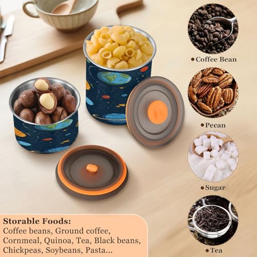 Envase de café hermético de acero inoxidable de 500 ml miniatura 5