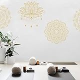 wandtattoo orientalisches ornament Vorgeschnittenes Linien-Design: Jede Musterkante ist mit einer vorgeschnittenen Trennlinie versehen, so dass Sie die Wandaufkleber leicht von der Vinylunterlage abziehen können, ohne sie selbst ausschneiden zu müssen.