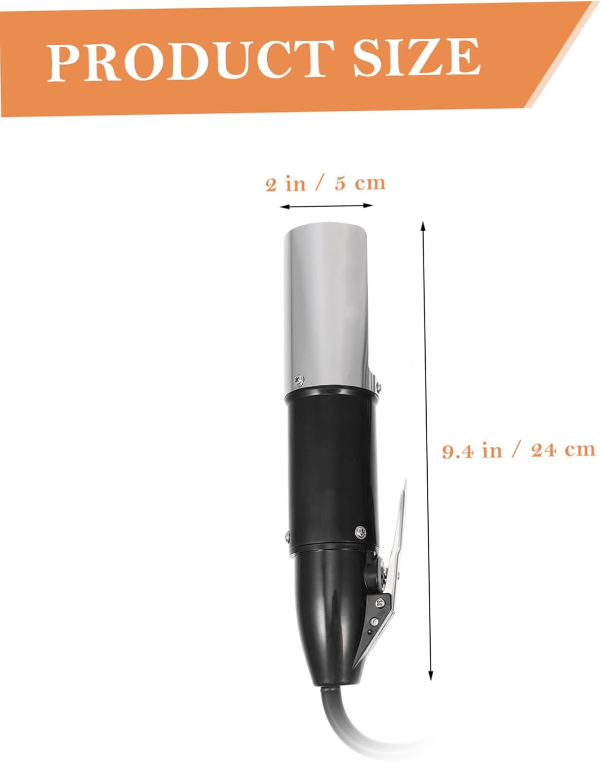 Cabilock Electric Scale Scraper DC/AC Compatibility Waterproof Design Includes 1 Machine 2 DC Battery Clips 1 DC Electronic Bus for Home and Commercial Use
