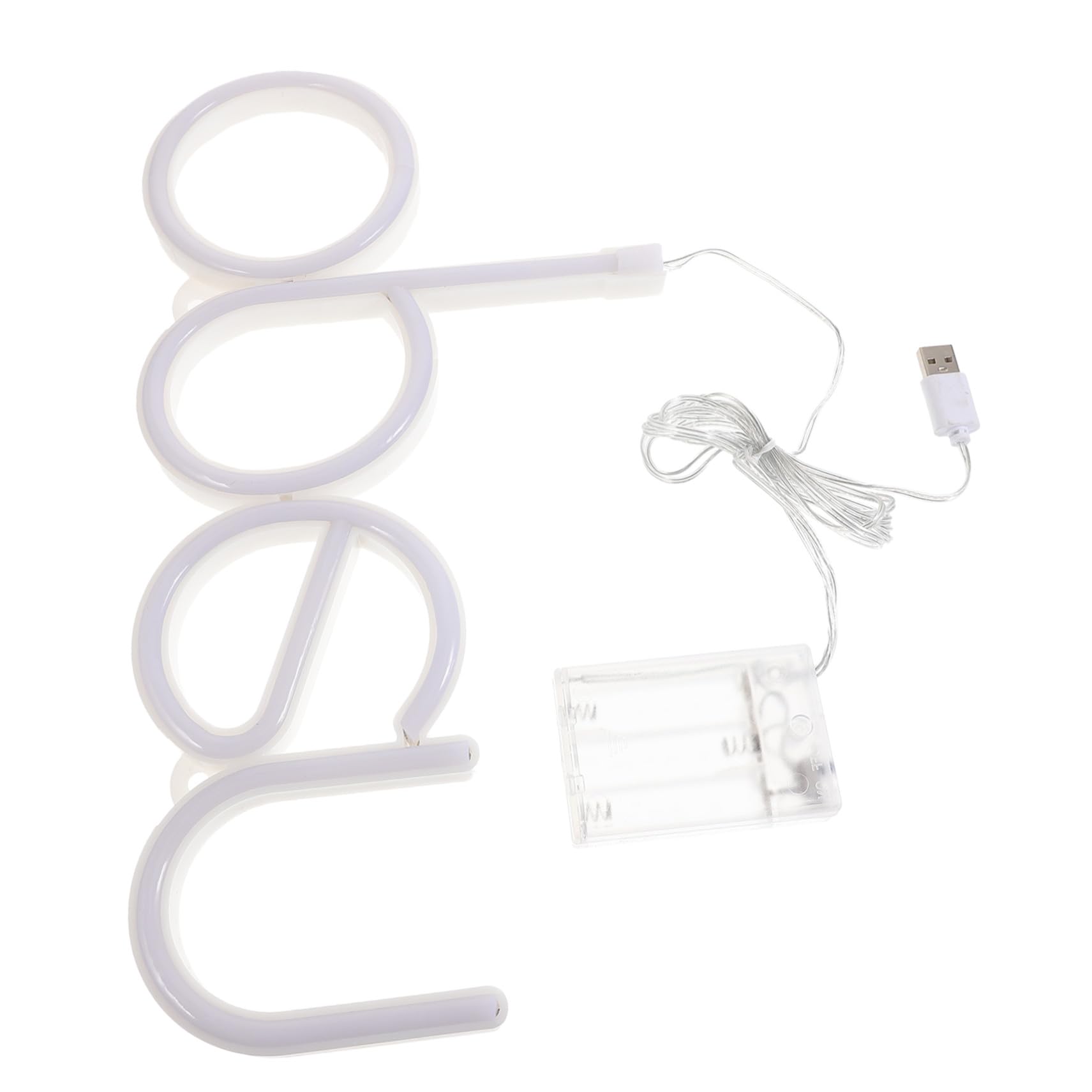 COLLBATH Letrero De Neón Led Abierto, Luz De Neón Para Pared, Luz Cálida, Iluminación Led Decorativa, Adecuado Para Bares y Fiestas, Lámpara De Ambiente,