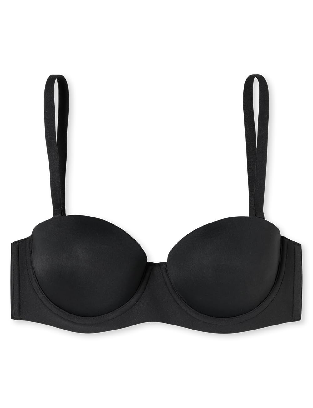 Schiesser Damen Bandeau Abnehmbaren Trägern und Gleitenden Cups Single Jersey-Unique Micro BH